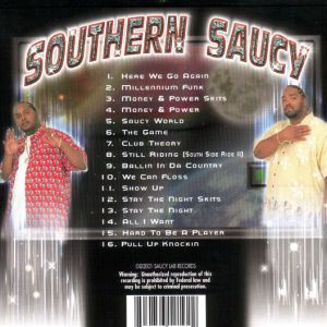 洋楽 G-RAP/SOUTHERN SAUCY Southern Saucy (Saucy Lab Records, Spice Flava Recordz) in